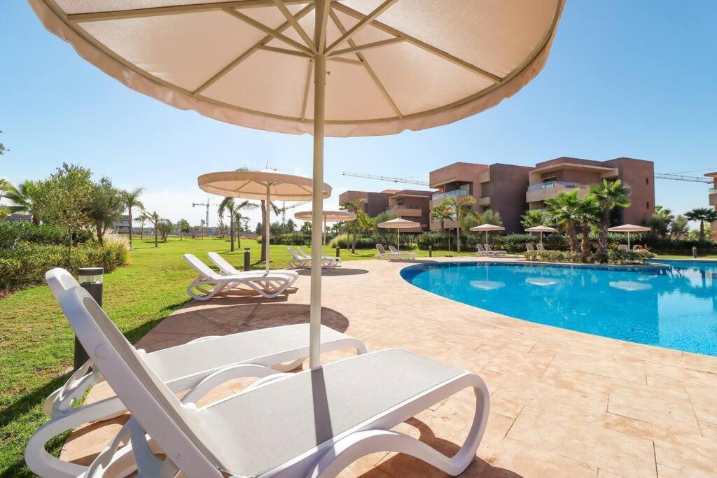 Cosy Appartemt Vue Sur Golf Et Montagne Marrakesh Exterior foto